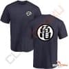 Tshirt dragon ball z bleu marine kanji kame