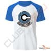 Tshirt dragon ball z capsule corp bleu