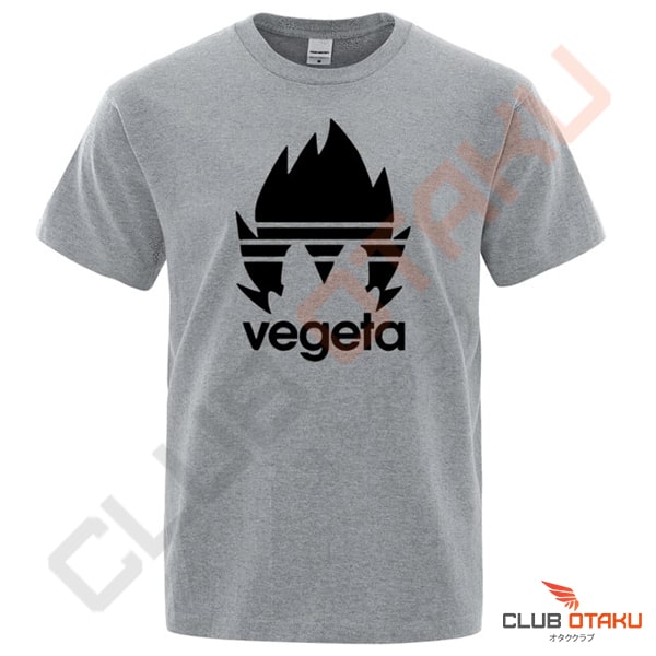 Tshirt dragon ball z vegeta gris et noir