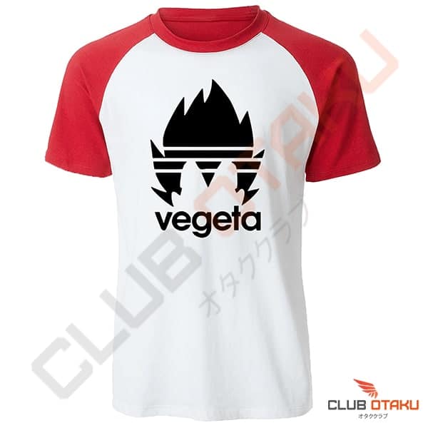 Tshirt dragon ball z vegeta rouge adidas