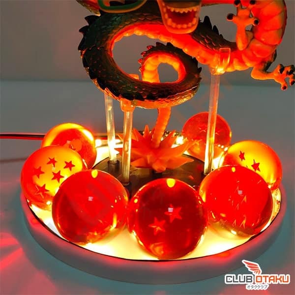 figurine dragon ball z shenron 7 boules de cristal effets de sons et lumières