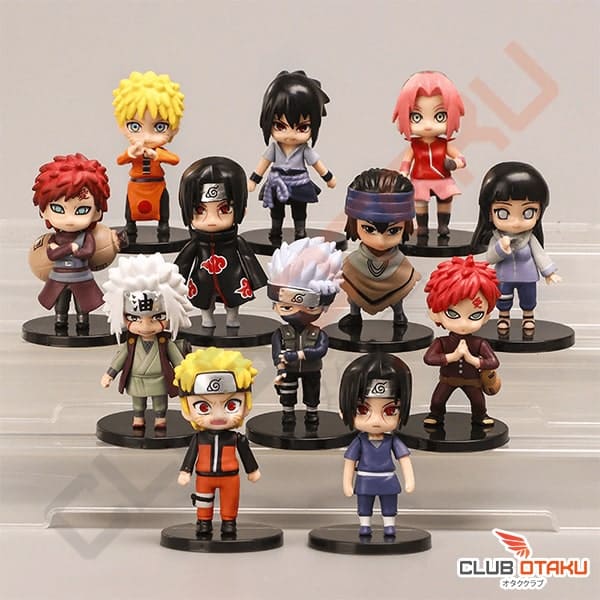 Figurines Naruto Lot de 12 personnages 7 cm