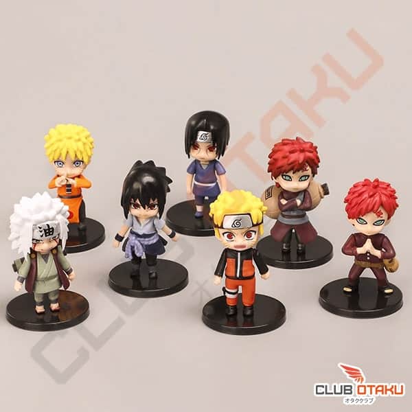 Figurines Naruto Lot de 12 personnages 7 cm