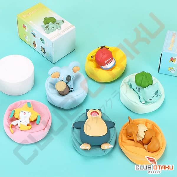 figurine pokemon rêves étoilés - pikachu ronflex bulbizarre jirachi dodoala évoli ronflex 7cm