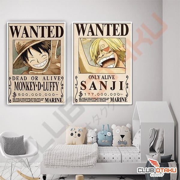 Poster One Piece Avis de recherche Luffy - L'Univers Otaku