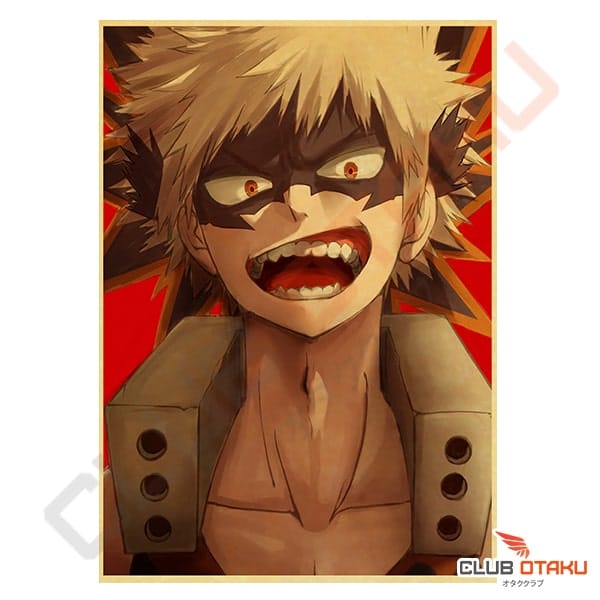 poster retro my hero academia bakugo katsuki (2)