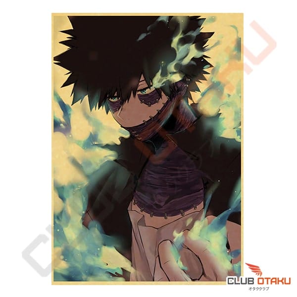 poster retro my hero academia dabi 2