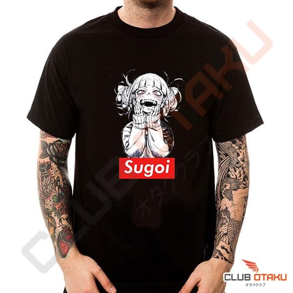 t-shirt my hero academia himiko toga sugoi noir