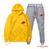 Hoodie Jaune - Pantalon Gris - 1