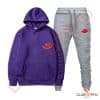 Hoodie Mauve - Pantalon Gris - 1