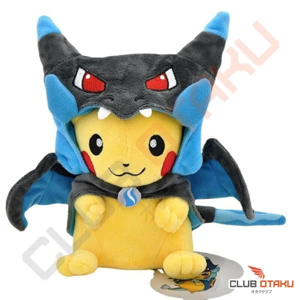 Peluche Pokemon - Pikachu - Deguisement Dracaufeu X (1)