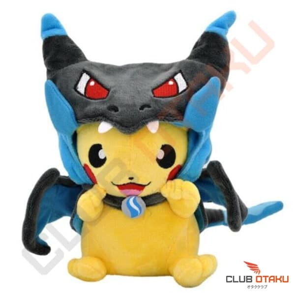 Peluche Pokemon - Pikachu - Deguisement Dracaufeu X (2)