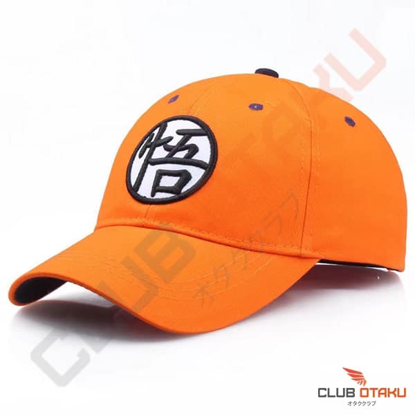 casquette orange dragon ball z kanji go