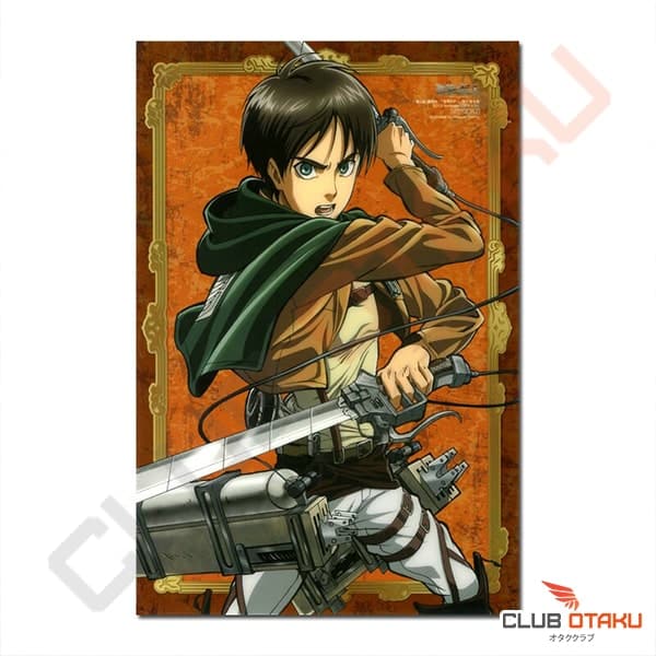 Poster Affiche L'attaque des titans - shingeki no kyujin - eren jäger