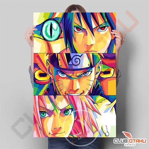 Poster Affiche Murale Naruto - Naruto Sasuke Sakura