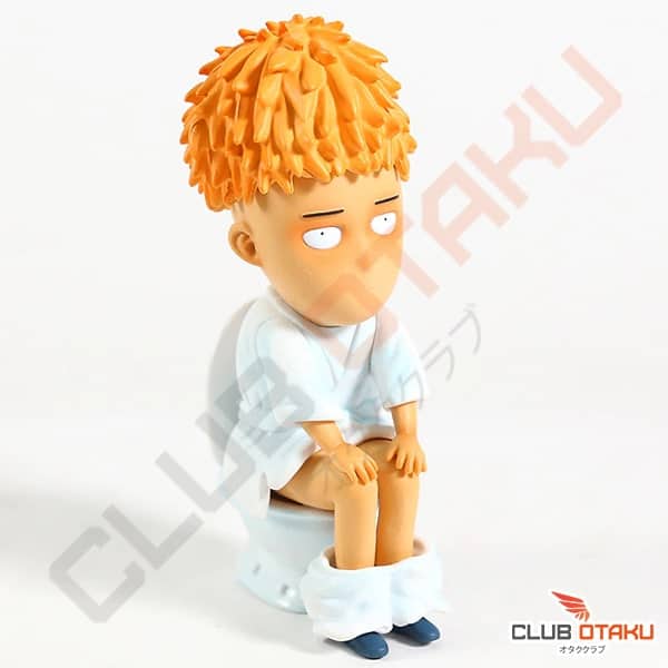 figurine one punch man - saitama toilettes - 15 cm