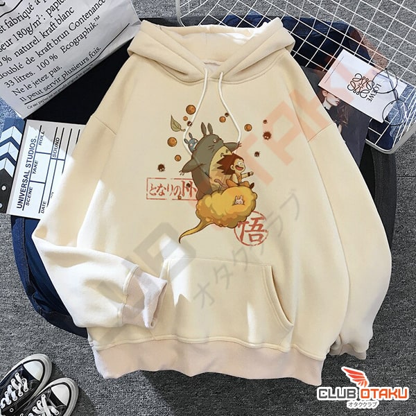 vêtement ghibli - hoodie unisexe - totoro sangoku