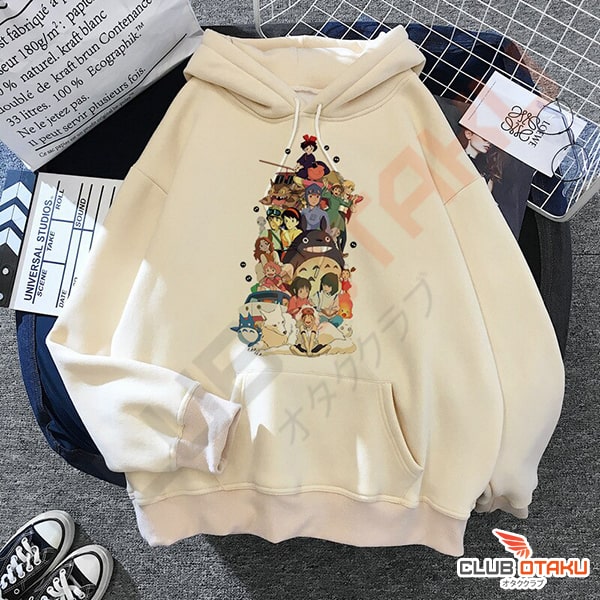 vêtement ghibli - hoodie unisexe - univers ghibli personnages