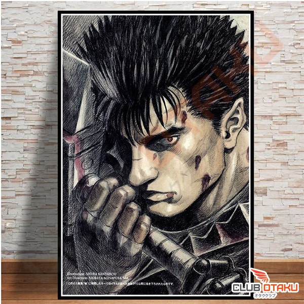 Poster Affiche Murale Berserk - Guts Croquis