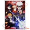 Poster Jujutsu Kaisen - Décoration -Affiche Murale - Personnages