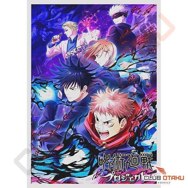 Poster Jujutsu Kaisen - Décoration -Affiche Murale - Personnages 2