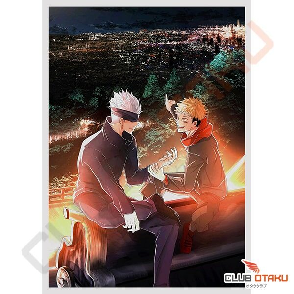 Poster Jujutsu Kaisen - Décoration -Affiche Murale - Yuji et Satoru Gojo