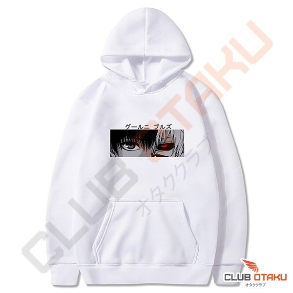 Vêtement Tokyo Ghoul - Hoodie Sweatshirt Kaneki Ken - Blanc