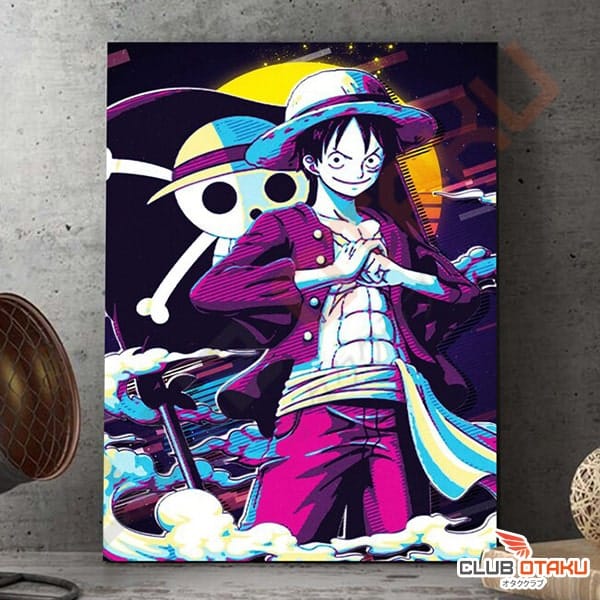 Poster Affiche One Piece - Monkey D Luffy - Ultraviolet