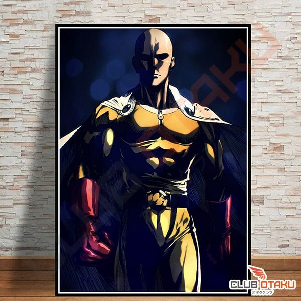 Poster One Punch Man - Affiche Décoration Murale - Saitama 2