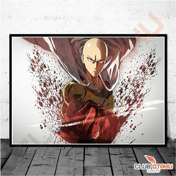 Poster One Punch Man - Affiche Décoration Murale - Saitama 4