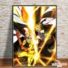 Poster One Punch Man - Affiche Décoration Murale - Saitama & Genos