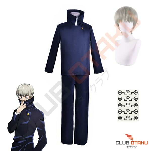 Cosplay Jujutsu Kaisen - Toge Inumaki - Uniforme et Perruque (1)