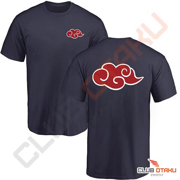 T-shirt Naruto - Embleme Akatsuki - Bleu Marine