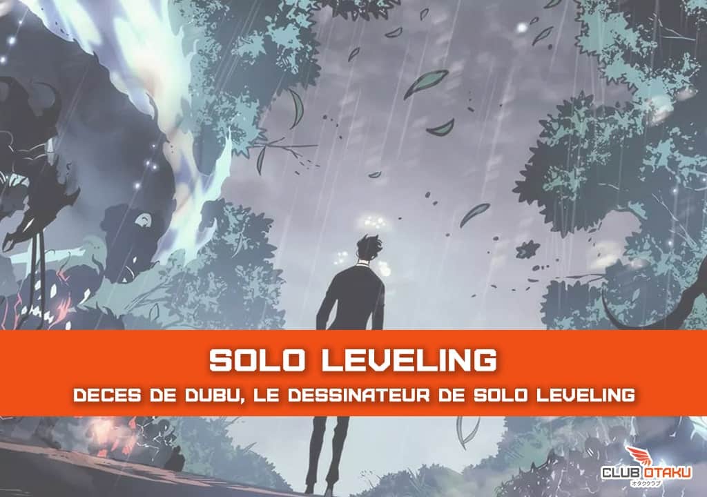 communiqué redice - deces de dubu solo leveling - clubotaku - image de mise en avant