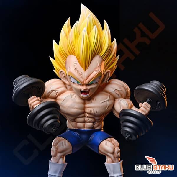 Figurine Dragon Ball Z - Vegeta Halteres Musculation - 17 cm 2