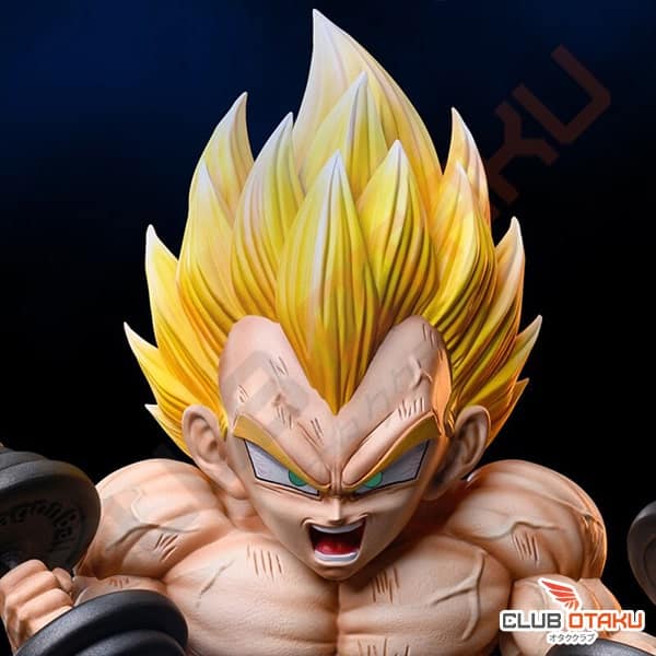 Figurine Dragon Ball Z - Vegeta Halteres Musculation - 17 cm