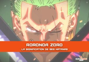 roronoa zoro - signification sabre - katana