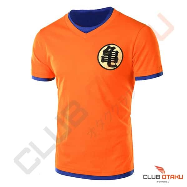 T-shirt dragon ball z goku orange clubotaku