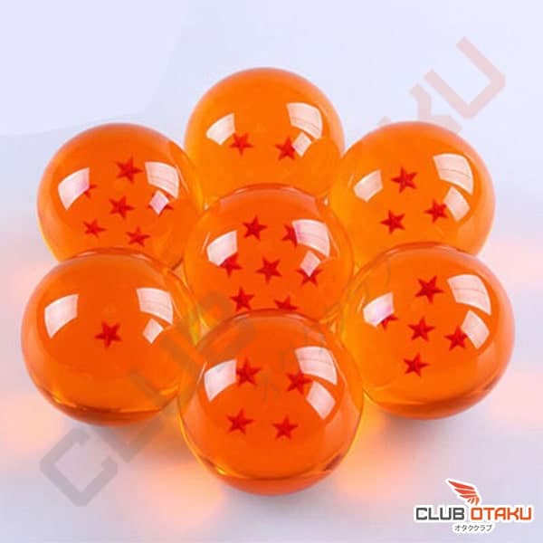 accessoire dragon ball - 7 boules de cristal - 7,5 cm (1)
