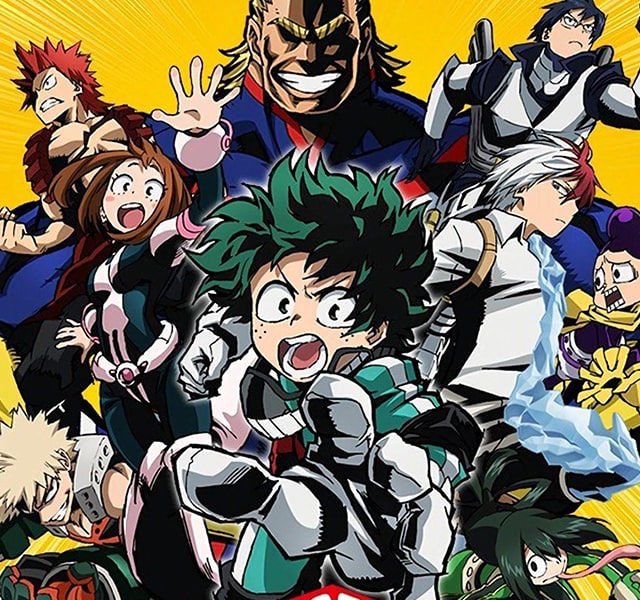 my hero academia - page accueil