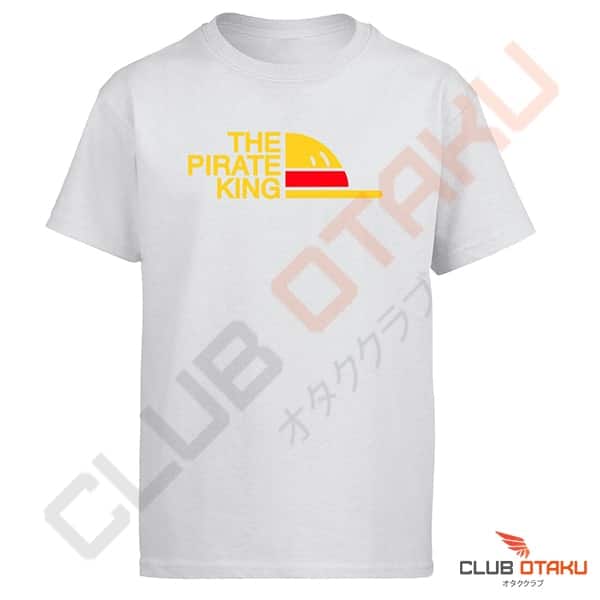 t-shirt one piece the pirate king le roi des pirates blanc (7)