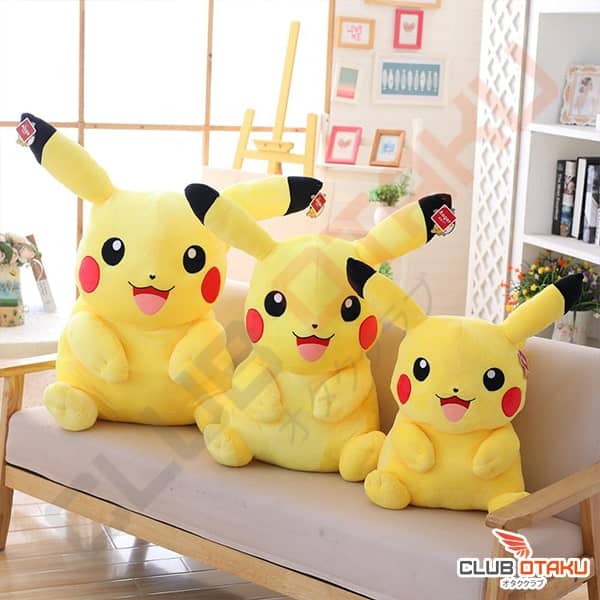 accessoire pokemon - peluche pikachu sourire - 6 tailles disponibles (2)