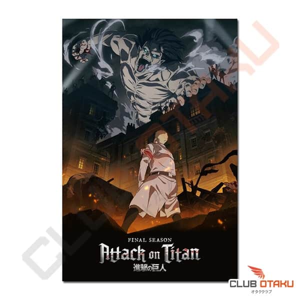 Poster Affiche L'attaque des titans - shingeki no kyujin - affiche saison finale