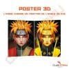 Poster 3D - Naruto - Naruto Mode Chakra de Kyubi - 29,5 x 35,5cm