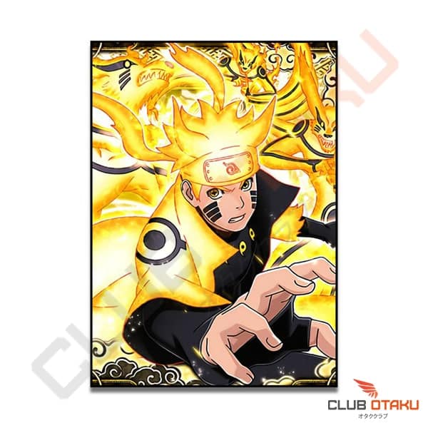 Poster Naruto Affiche Murale - Naruto Uzumaki Chakra Kyubi - 8 Tailles Disponibles