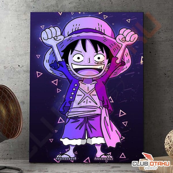 Poster Affiche One Piece - Monkey D Luffy - Chibi