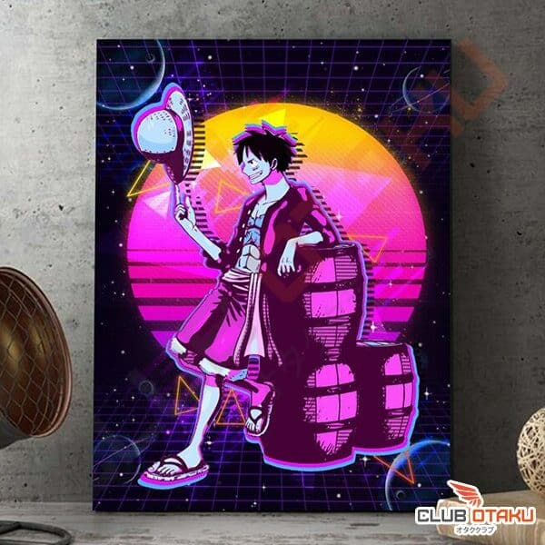 Poster Affiche One Piece - Monkey D Luffy - Cyberpunk