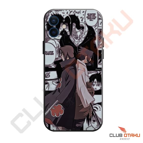 Coque de Téléphone Naruto - iPhone - Style Manga - Sasuke & Itachi