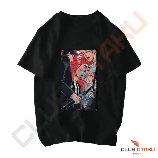 T-shirt Chainsaw Man - Section Spéciale n°4 - Noir